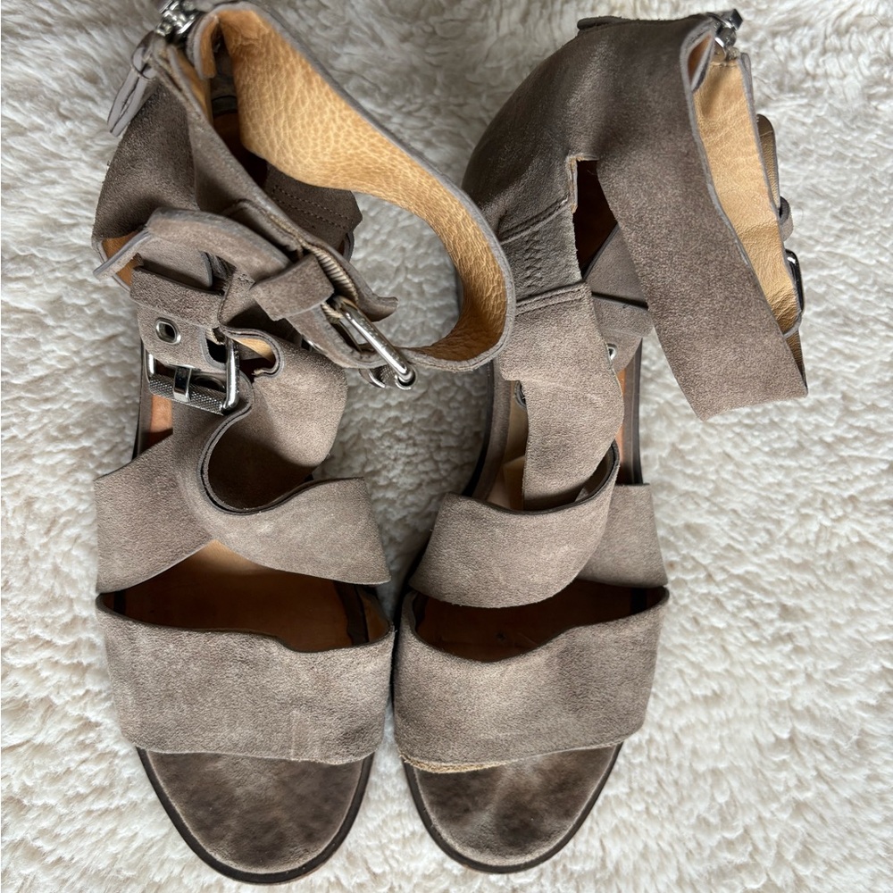Rag & Bone Mari Taupe Heeled Sandals